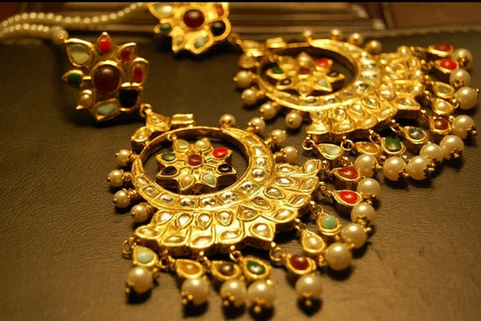NAURATAN & KUNDAN EARRINGS