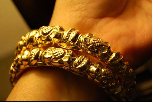 SINGLE, DHAAKA KARA IN CHAANDI WITH GOLD PLATING