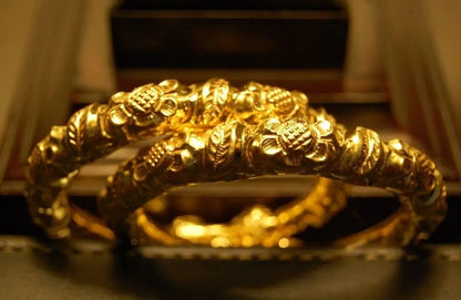SINGLE, DHAAKA KARA IN CHAANDI WITH GOLD PLATING
