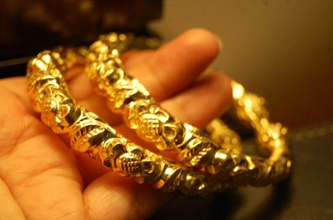 SINGLE, DHAAKA KARA IN CHAANDI WITH GOLD PLATING