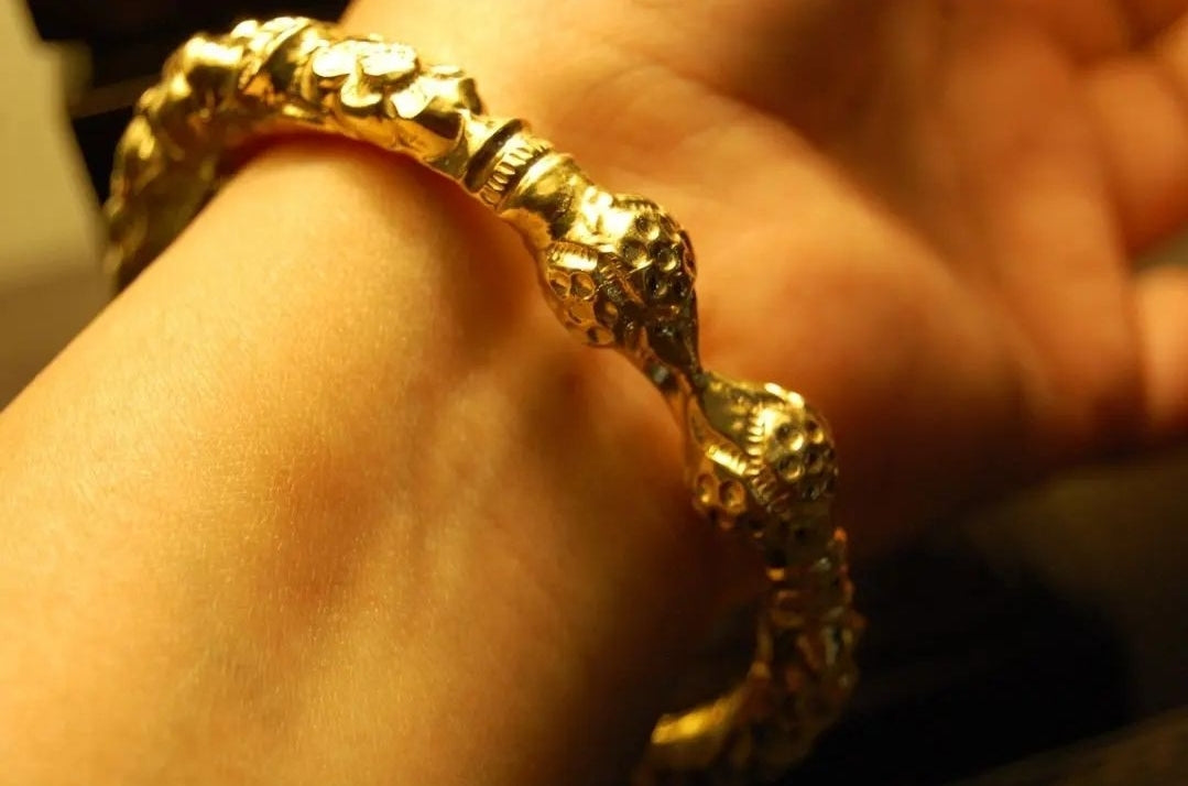 SINGLE, DHAAKA KARA IN CHAANDI WITH GOLD PLATING