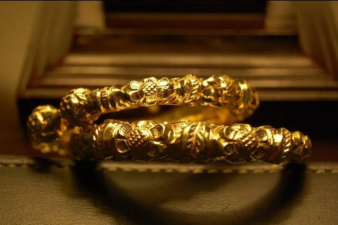 SINGLE, DHAAKA KARA IN CHAANDI WITH GOLD PLATING