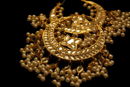 LARGE BALAS IN KUNDAN & PEARLS