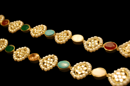 MULTIJEWELLED KUNDAN MALA