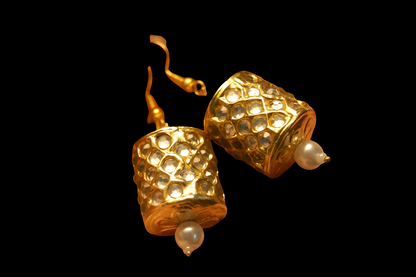 KUNDAN DHOLKI EARRINGS