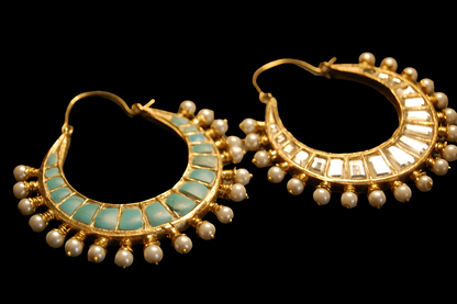 DOUBLE SIDED KUNDAN & FEROZA BALAS