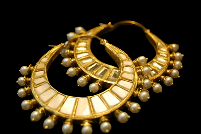 DOUBLE SIDED KUNDAN & MOTHER OF PEARL BALAS