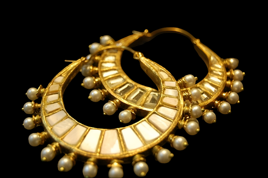 DOUBLE SIDED KUNDAN & MOTHER OF PEARL BALAS