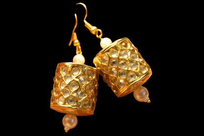 KUNDAN DHOLKI EARRINGS