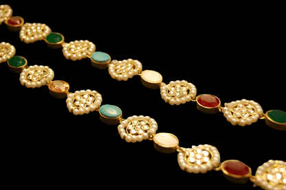 MULTIJEWELLED KUNDAN MALA