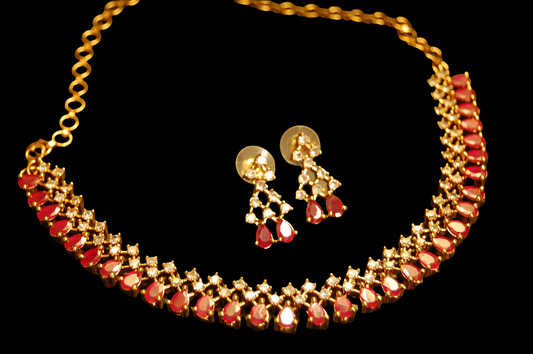 DELICATE RED & ZIRCON SET