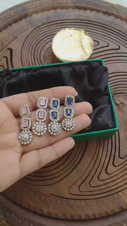 BLUE ZIRCON EARRINGS