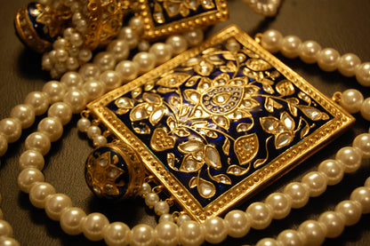 KUNDAN & BLUE MEENA MALA