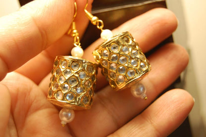 KUNDAN DHOLKI EARRINGS