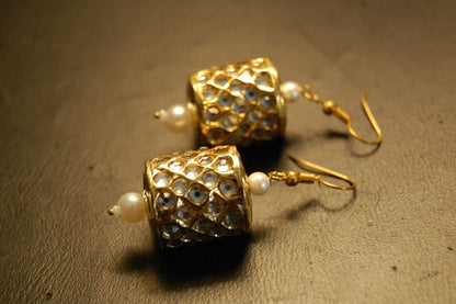 KUNDAN DHOLKI EARRINGS