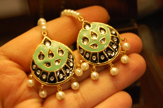 FEROZY MEENA & KUNDAN EARRINGS
