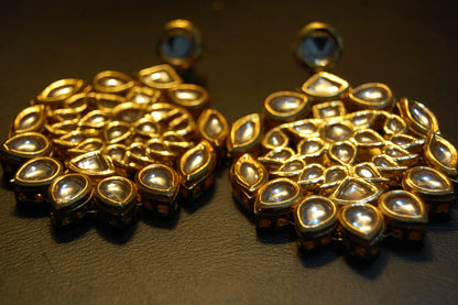 INDIAN POLKI KUNDAN EARRINGS