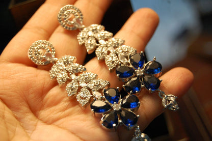 BLUE ZIRCON EARRINGS