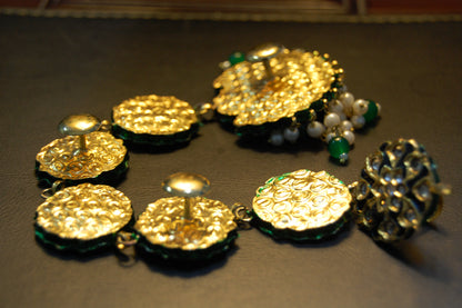 KUNDAN & MEENA BUTTON PATTI