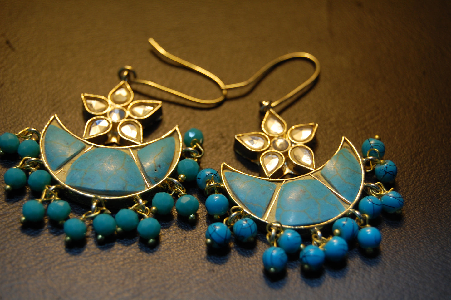 FEROZA CHAAND TAARA EARRINGS