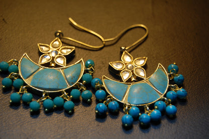 FEROZA CHAAND TAARA EARRINGS