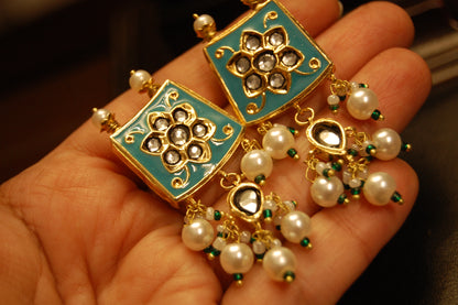 FEROZY MEENA & KUNDAN EARRINGS