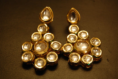 KUNDAN FLORAL EARRINGS