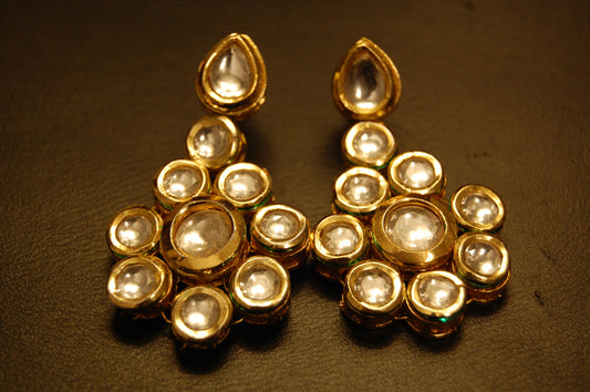 KUNDAN FLORAL EARRINGS