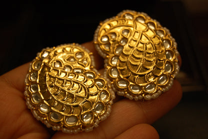 KUNDAN PAISLEY EARRINGS