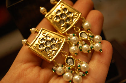 KUNDAN & PEARL EARRINGS