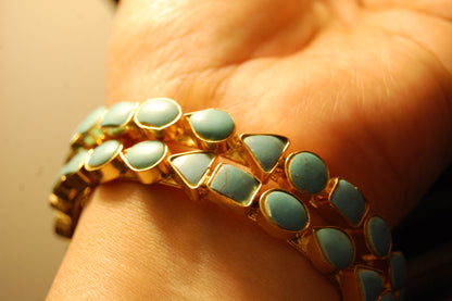PAIR OF GORGEOUS FEROZA BANGLES