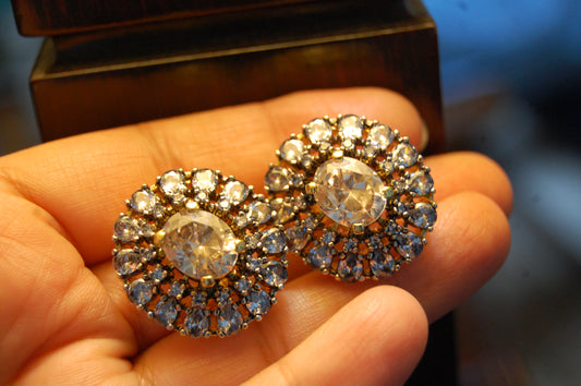 CHAMPAGNE & ZIRCON EARRINGS