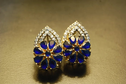 BLUE & ZIRCON EARRINGS