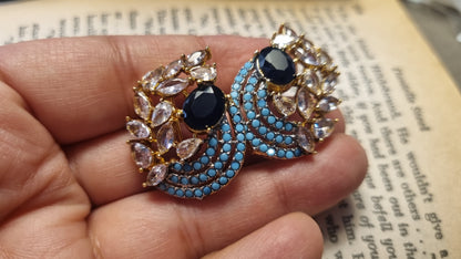 (Copy) ELEGANT FEROZA & BLUE EARRINGS