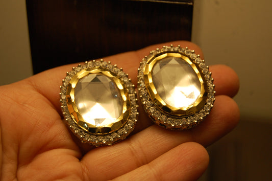 KUNDAN EARRINGS WITH ZIRCONS
