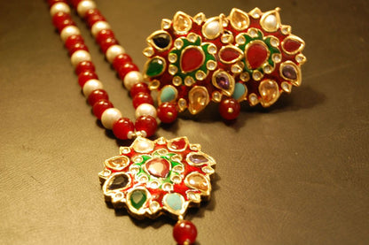 MULTI STONED PENDENT SET