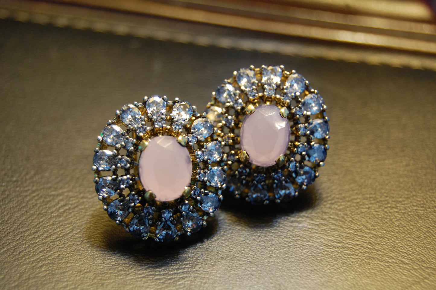 PINK & ZIRCON EARRINGS