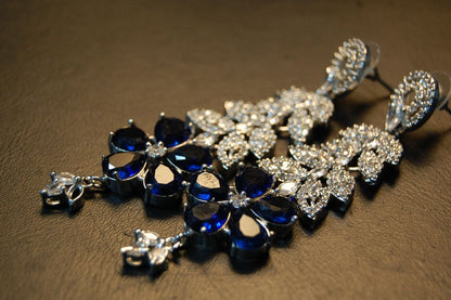 BLUE ZIRCON EARRINGS