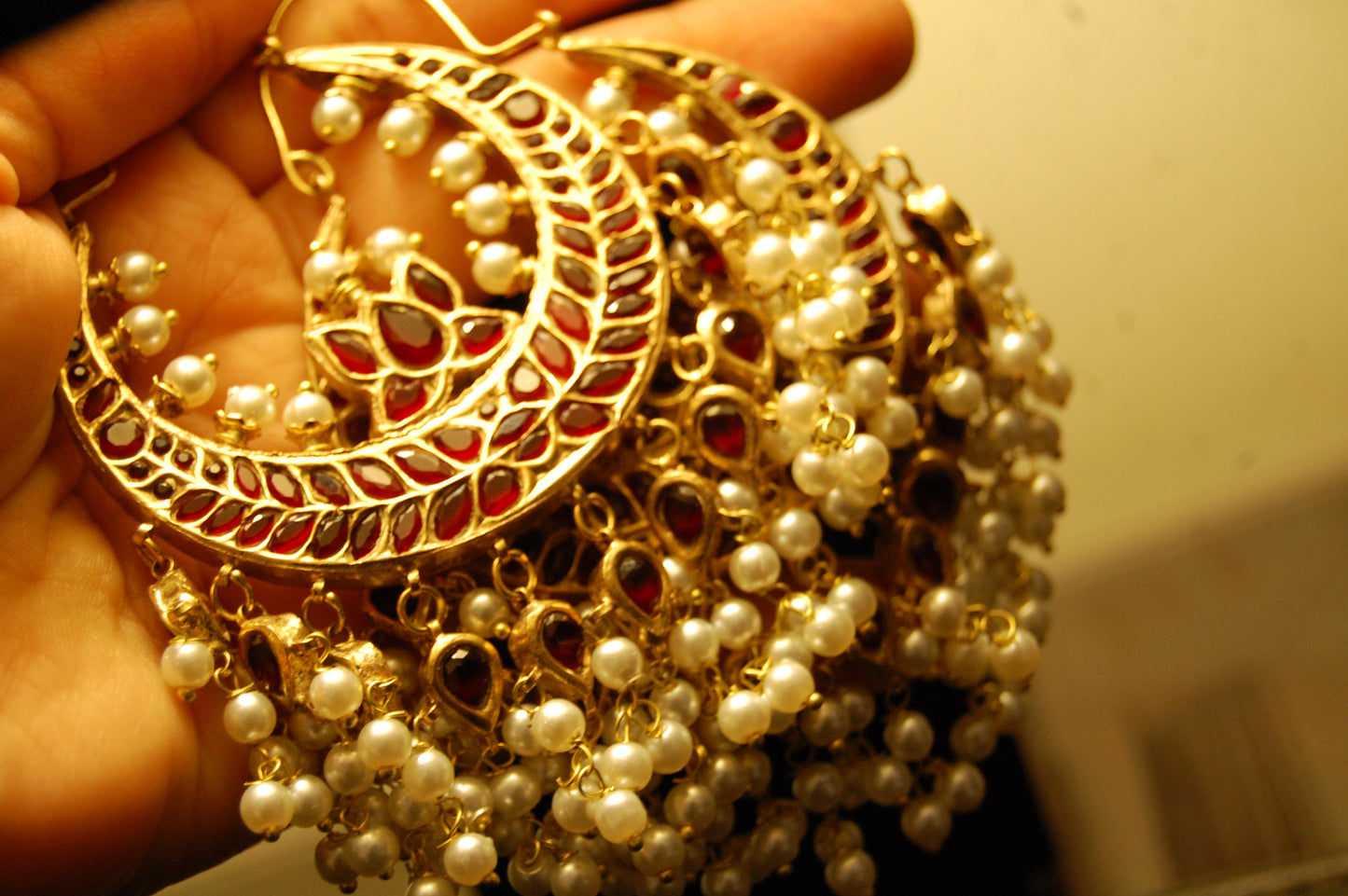 BALAS IN RED & PEARLS