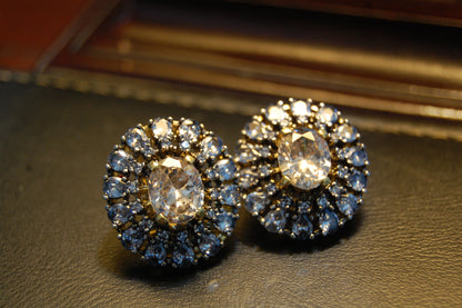 CHAMPAGNE & ZIRCON EARRINGS