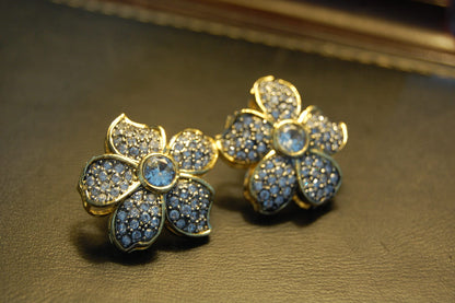 FLORAL ZIRCON EARRINGS