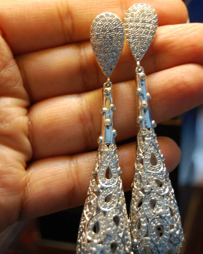 ZIRCON DROP EARRINGS