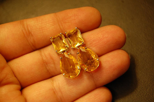 YELLOW DROP EARRINGS