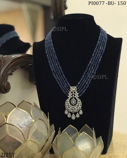 BLUE ZIRCON MALA