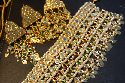 MULTI STONE CHOKER SET