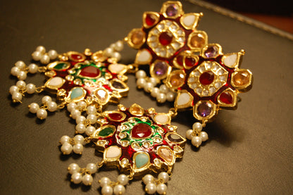 MULTI STONE EARRINGS