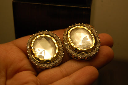 KUNDAN EARRINGS WITH ZIRCONS