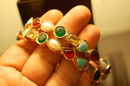 ELEGANT MULTI STONE BANGLES