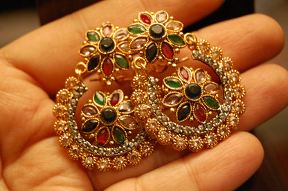 CHAAND BALAS IN MULTI & CHAMPAGNE
