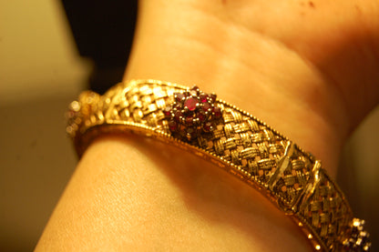 GORGEOUS KARA WITH RUBY RED FLOWERS
